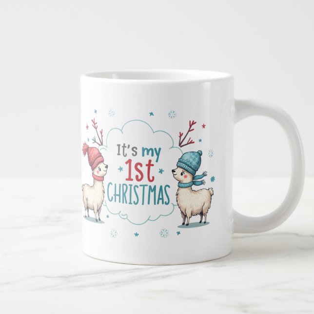 It's My 1st Christmas Large Coffee Mug (Right)