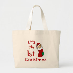 It's My 1st Christmas Large Tote Bag