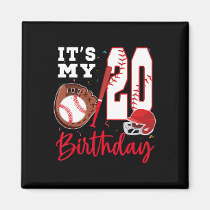 It's My 20th Birthday 20 Year Old Bysebyll Player Magnet