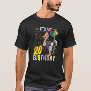 Its My 20Th Birthday Ostrich T-Shirt