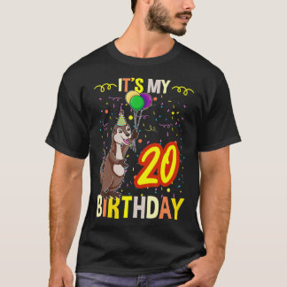 Its My 20th Birthday Sea Otter T-Shirt