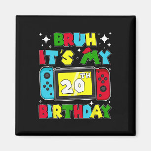 It's My 20th Birthday Video Game 20 Years Old Birt Magnet