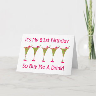 It's My 21st Birthday Card