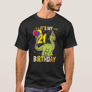 Its My 21st Birthday Dinosaur T-Shirt