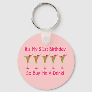 It's My 21st Birthday Key Ring