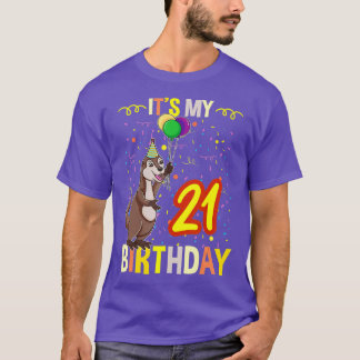 Its My 21st Birthday Sea Otter  T-Shirt