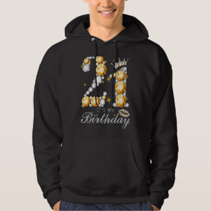 It's My 21th Birthday Queen 21 Years Old Shoes Cro Hoodie