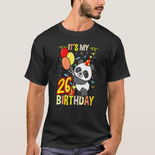 Its My 26th Birthday Panda Animal T-Shirt