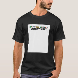 It's My 2 Birthday Sign My Birthday Party Girl Boy T-Shirt