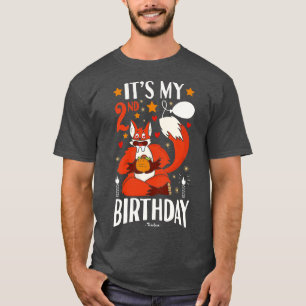 Its My 2nd Birthday Fox And Tacos Gifts T-Shirt