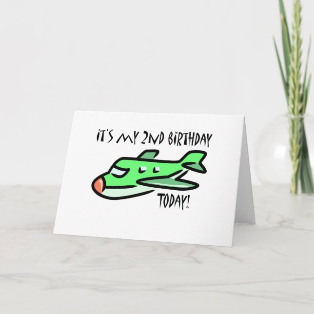 It's My 2nd Birthday Today Card (Front)