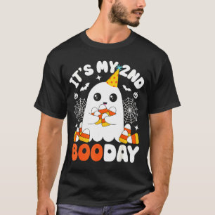 Its My 2nd Boo Day, Funny Halloween Ghost 2nd Birt T-Shirt