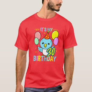 Its My 30Th Birthday Budgie Pet Bird T-Shirt