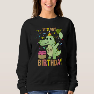 Its My 34th Birthday Crocodile Alligator Sweatshirt