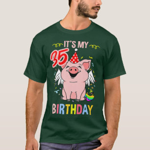 Its My 35th Birthday Pig Premium 3346 T-Shirt