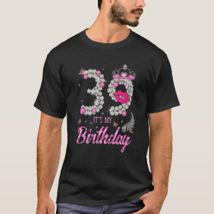 It's My 39th Birthday Queen 39 Years Old Shoes Cro T-Shirt