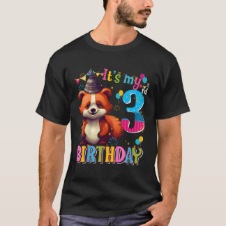 Its My 3Rd 3 Red Panda T-Shirt