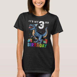 It's My 3rd Birthday Happy 3 Years Dinosaur Rex Bd T-Shirt