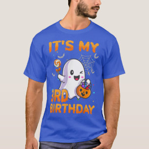 Its My 3rd Birthday Kids Boo Ghost Pumpkin Candy C T-Shirt