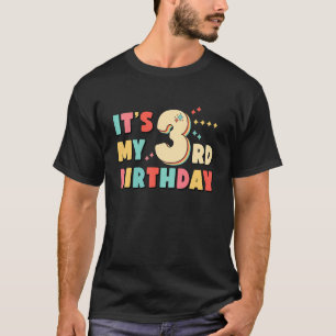 It's My 3rd Birthday Retro 3 Years Old Fun Three Y T-Shirt