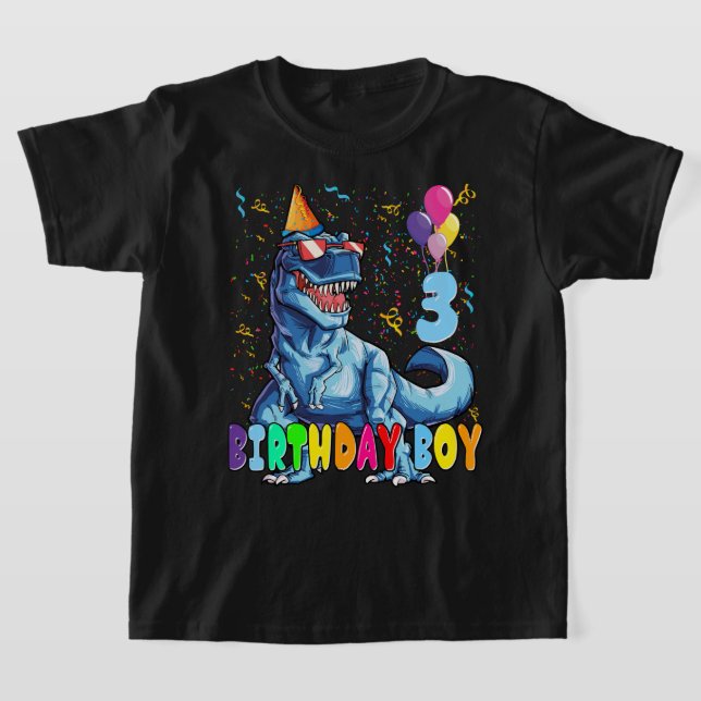 It's My 3rd Birthday Shirt Dinosaur Party for 3 ye (Laydown)