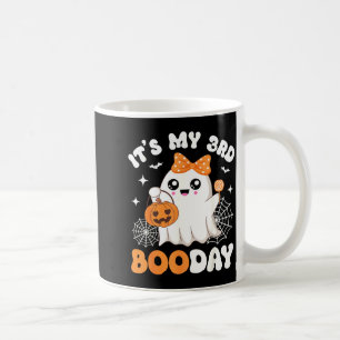 Its My 3rd Boo Day, Funny Halloween Ghost 3rd Birt Coffee Mug