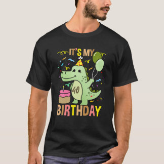 Its My 40Th Birthday Crocodile Alligator T-Shirt