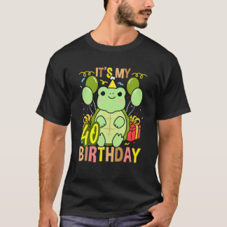 Its My 40Th Birthday Turtle T-Shirt