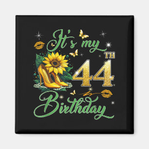 Its My 44th Birthday Pink 44 Years Old Birthday Magnet