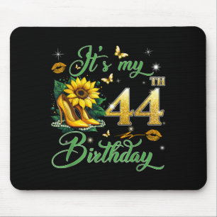 Its My 44th Birthday Pink 44 Years Old Birthday Mouse Pad