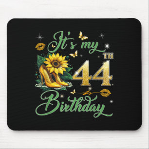 Its My 44th Birthday Pink 44 Years Old Birthday Mouse Pad