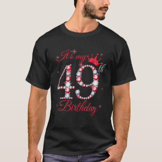 It's My 49Th Birthday Queen Gifts 49 Years Old Cro T-Shirt