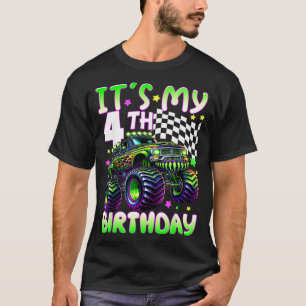 It's my 4th birthday boy monster truck 4 year old T-Shirt