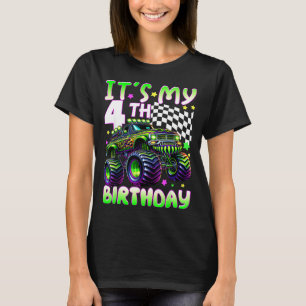 It's my 4th birthday boy monster truck 4 year old T-Shirt