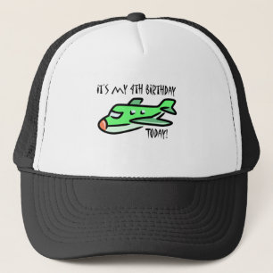 It's My 4th Birthday Today Trucker Hat