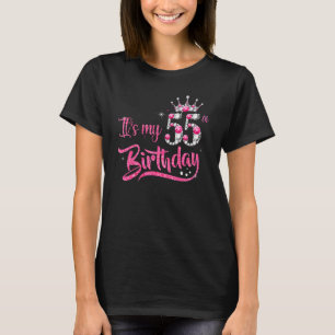 It's My 55th Birthday Pink Diamond 55 Yrs Old Birt T-Shirt