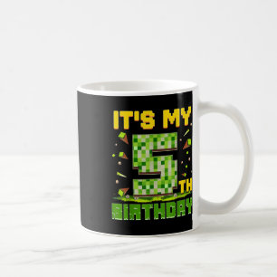 Its My 5th Birthday Boy 5 Year Old Birthday Pixel  Coffee Mug