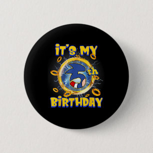 Its My 5th Birthday Boy Family Matching Party Funn 6 Cm Round Badge