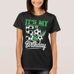 It's My 5th Birthday Boy Soccer Ball 5 Year Old Nu T-Shirt