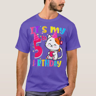 It's My 5th Birthday Gifts 5 Year Old Girl Funny C T-Shirt