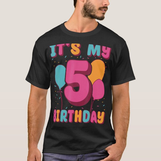 Its My 5th Birthday T-Shirt (Front)