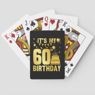 It's My 60th Party Playing Cards