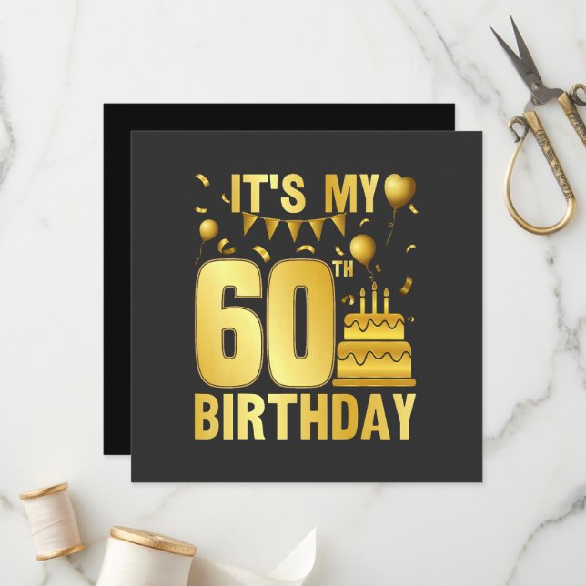 It's My 60th Party Program (Front/Back In Situ)