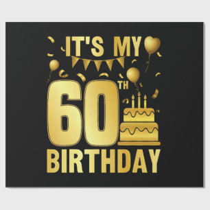 It's My 60th Party Wrapping Paper
