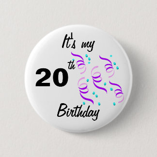 It's my... 6 cm round badge