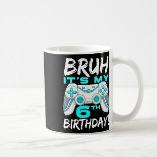 It's My 6th Birthday 6 Year Old Gaming Birthday Bo Coffee Mug