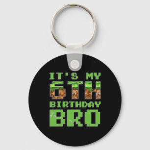 It's My 6th Birthday 6 Years Old Birthday Boy Game Key Ring