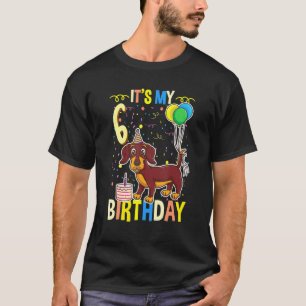 Its My 6th Birthday Dachshund Lover T-Shirt