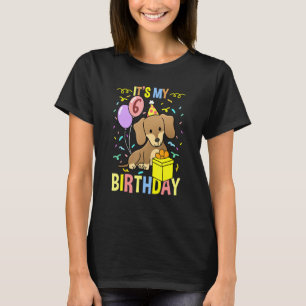 Its My 6th Birthday Dachshund T-Shirt