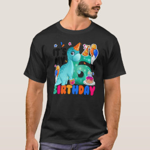 It's My 6th Birthday Happy 6 Year Old Dinosaurs T-Shirt